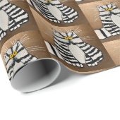 Papier Cadeau Papier d'enveloppement pour chat de Botero (Coin rond)