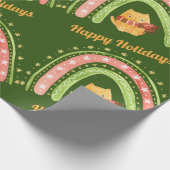 Papier Cadeau Papier d'enveloppement pour chat et arc-en-ciel (Coin)