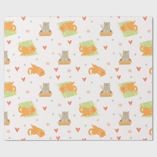 Papier Cadeau Papier d'enveloppement pour chats (Plat)