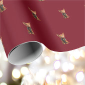 Papier Cadeau Papier d'enveloppement pour chien de Noël