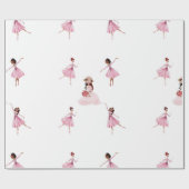 Papier Cadeau Papier d'enveloppement pour filles de ballet (Plat)