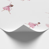 Papier Cadeau Papier d'enveloppement pour filles de ballet (Coin)