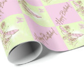 Papier Cadeau Papier d'enveloppement pour l'anniversaire de citr (Coin rond)