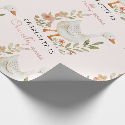 Papier Cadeau Papier d'enveloppement pour l'anniversaire d'oie (Coin)