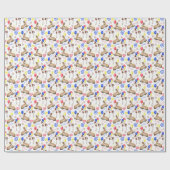 Papier Cadeau Papier d'enveloppement pour l'anniversaire du chev (Plat)