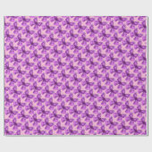 Papier Cadeau Papier d'enveloppement pour les Papillons violets (Plat)