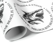 Papier Cadeau Papier d'enveloppement pour requin ! (Coin rond)