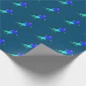 Papier Cadeau Papier d'enveloppement pour ski de neige (Coin)