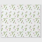 Papier Cadeau Papier d'enveloppement pour skis et pins (Plat)