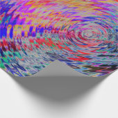 Papier Cadeau Papier d'enveloppement psychédélique en couleurs d (Coin)