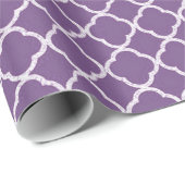 Papier Cadeau Papier d'enveloppement quadrilatère pourpre (Coin rond)