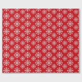 Papier Cadeau Papier d'enveloppement Red Snow 30"x6" (Plat)