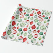 Papier Cadeau Papier d'enveloppement rétro de Noël (Déroulé)