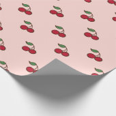 Papier Cadeau Papier d'enveloppement rétro pour cerisier (Coin)