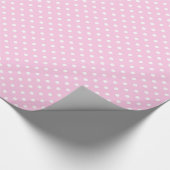 Papier Cadeau Papier d'enveloppement rose Pois (Coin)