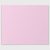 Papier Cadeau Papier d'enveloppement rose Pois (Plat)