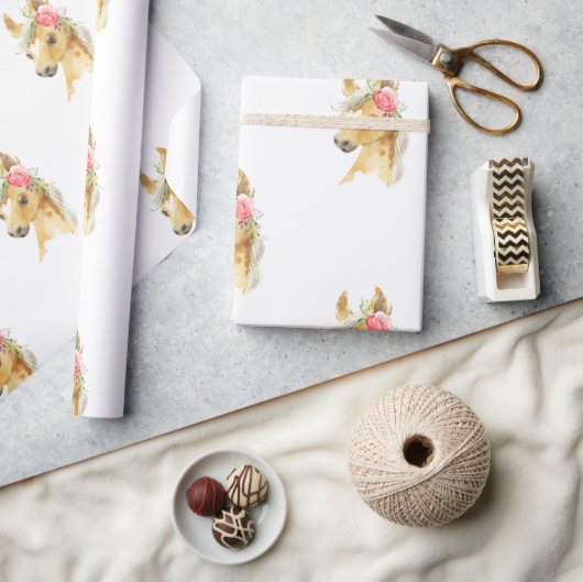 Papier Cadeau Papier d'enveloppement rose pour fille (Artisanat)