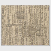Papier Cadeau Papier d'enveloppement rustique de journaux agrico (Plat)