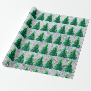 Papier Cadeau Papier d'enveloppement simple Conifer