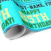 Papier Cadeau Papier d'enveloppement simple et coloré 85e annive (Coin rond)