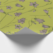 Papier Cadeau Papier d'enveloppement simple violet et vert (Coin)