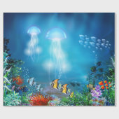 Papier Cadeau Papier d'enveloppement sous-marin 7 (Plat)