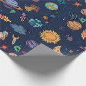 Papier Cadeau Papier d'enveloppement spatial (Coin)