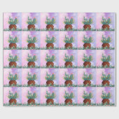 Papier Cadeau Papier d'enveloppement Sunrise Cactus (Plat)