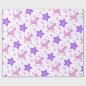 Papier Cadeau Papier d'enveloppement Super Star de Dinosaur | Ro (Plat)