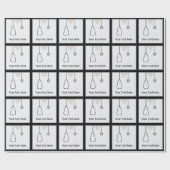 Papier Cadeau Papier d'enveloppement sur mesure pour infirmière  (Plat)