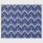 Papier Cadeau Papier d'enveloppement Tangram Indigo (Plat)