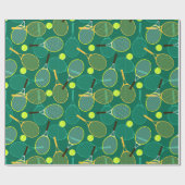 Papier Cadeau Papier d'enveloppement Tennis Design (Plat)