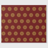 Papier Cadeau Papier d'enveloppement traditionnel indien Mehndi (Plat)