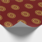 Papier Cadeau Papier d'enveloppement traditionnel indien Mehndi (Coin)