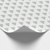 Papier Cadeau Papier d'enveloppement triangle pour bébé vert Sag (Coin)