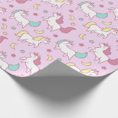Papier Cadeau Papier d'enveloppement Unicornes (Coin)