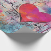 Papier Cadeau Papier d'enveloppement Valentine (Coin)