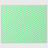 Papier Cadeau Papier d'enveloppement vert clair et blanc d'os de (Plat)