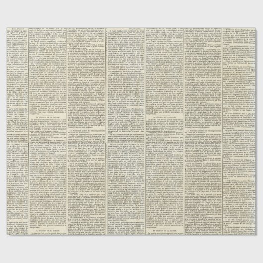 Papier Cadeau Papier d'enveloppement vintage (Plat)