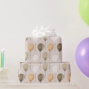 Papier Cadeau Papier d'enveloppement vintage de ballons pour enf