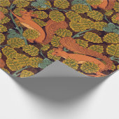 Papier Cadeau Papier d'enveloppement Vintage d'écureuil (Coin)