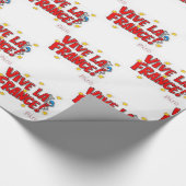 Papier Cadeau Papier d'enveloppement Vive la France (Coin)