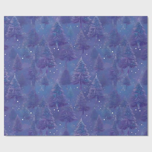 Papier Cadeau Papier d'enveloppement Whimsical Winter Wonderland (Plat)