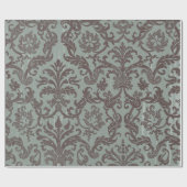 Papier Cadeau Papier d'enveloppement XMAS en dentelle bleu Noël (Plat)