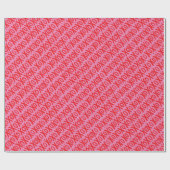 Papier Cadeau Papier d'enveloppement XOXO Valentine's Day (Plat)