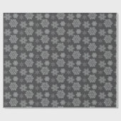 Papier Cadeau Papier d'épluchage du flocon gris (Plat)