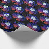 Papier Cadeau Papier d'Halloween chat gras (Coin)