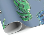 Papier Cadeau Papier Dinosaure (Coin rond)