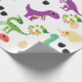 Papier Cadeau Papier Dinosaure Cute Wrapper (Coin)