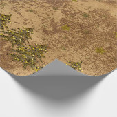 Papier Cadeau Papier doré Abstrait avec étoiles d'or, lune (Coin)